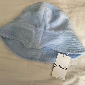 Pitusa Light Blue Terry Cloth Bucket Hat